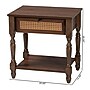 Baxton Studio Roden 20.5" H Wood and Rattan Nightstand, Dark Brown (247-13771-HiT)~#|#~sp320332168_sc7
