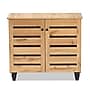 Baxton Studio Gisela Wood Shoe Cabinet, Oak Brown and Black (189-11993-HiT)~#|#~sp320398659_sc7