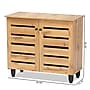 Baxton Studio Gisela Wood Shoe Cabinet, Oak Brown and Black (189-11993-HiT)~#|#~sp320398660_sc7
