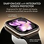 SaharaCase ZeroDamage Integrated Case with Tempered Glass Screen Protector for Apple Watch Series 11 & Series 10, Clear, 46mm~#|#~sp320398667_sc7