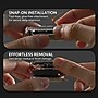 SaharaCase ZeroDamage Integrated Case with Tempered Glass Screen Protector for Apple Watch Series 11 & Series 10, Clear, 46mm~#|#~sp320398670_sc7