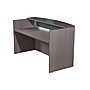 Boss Office Products 71" Reception Desk with Frosted Glass, Frosted Glass (N369G-DW)~#|#~sp320399854_sc7