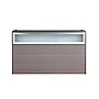 Boss Office Products 71" Reception Desk with Frosted Glass, Frosted Glass (N369G-DW)~#|#~sp320399856_sc7