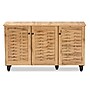Baxton Studio Winda Wood Shoe Cabinet, Oak Brown and Black (189-11988-HiT)~#|#~sp320460748_sc7