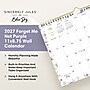 2027 Blue Sky Sincerely Jules 11" x 8.75" Monthly Wall Calendar, White/Purple (164257)~#|#~sp320460755_sc7