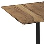 Flash Furniture TopGuard Square Wood Restaurant Dining Table and Bases, 36" x 36", Natural/Black Base (STSQ36NATTR24)~#|#~sp320462659_sc7