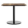 Flash Furniture TopGuard Square Wood Restaurant Dining Table and Bases, 36" x 36", Natural/Black Base (STSQ36NATTR24)~#|#~sp320462660_sc7
