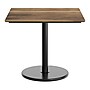 Flash Furniture TopGuard Square Wood Restaurant Dining Table and Bases, 36" x 36", Natural/Black Base (STSQ36NATTR24)~#|#~sp320462661_sc7