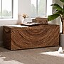 bali & pari Verino Seagrass Storage Ottoman, Natural Brown and Espresso Brown (259-14225-HiT)~#|#~sp320550737_sc7