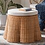 bali & pari Palm Natural Rattan Ottoman, Light Honey (259-14091-HiT)~#|#~sp320556447_sc7