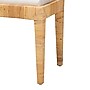 bali & pari Sofia Natural Rattan and Mahogany Wood Ottoman, Natural and Off-White (228-13093-HiT)~#|#~sp320556464_sc7