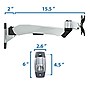 Mount-It! Modular Mount Adjustable Monitor Arm, Up to 24" Monitors, Gray/Silver (MI-34114)~#|#~sp32072486_sc7