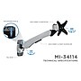 Mount-It! Modular Mount Adjustable Monitor Arm, Up to 24" Monitors, Gray/Silver (MI-34114)~#|#~sp32072568_sc7