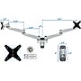 Mount-It! Modular Dual Adjustable Monitor Arms, Up to 30" Monitors, Gray/Silver (MI-43114)~#|#~sp32072583_sc7
