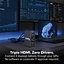 Plugable 15-in-1 USB-C MST Triple Display Docking Station with 2.5Gbps Ethernet and 100W Charging (UD-MSTH3)~#|#~sp321117749_sc7