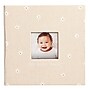 Pearhead First 5 Years Fabric Scrapbooking Album, 9" x 9", Beige, 56 Pages (75165)~#|#~sp321181210_sc7