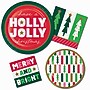 Say Hooray! Holiday Hues 7" Paper Multicolored,Ho Ho Ho 32 Plates/Pack (DTC380690PLT)~#|#~sp321569695_sc7