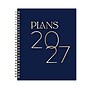 2027 Blue Sky Jessie James Decker 7" x 9" Calendar Year Weekly & Monthly Standard Planner Cover, Blue/Gold (164179)~#|#~sp321903132_sc7