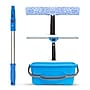 Gritt Commercial Pro Window Cleaning Squeegee Kit with Washer and 3-Gallon Bucket, Blue/Silver, 4 Piece/Kit (GRI138B)~#|#~sp322104402_sc7