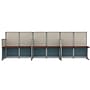 Regency Instant Office 63"H x 193.5"W 3 Person In-Line Cubicle Panel Workstation, Hansen Cherry (IO36492-03K-3P)~#|#~sp322487931_sc7