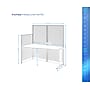 Regency Instant Office 63"H x 193.5"W 3 Person In-Line Cubicle Panel Workstation, Hansen Cherry (IO36492-03K-3P)~#|#~sp322487936_sc7