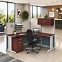 Regency Instant Office 63"H x 65"W L-Shaped Cubicle Workstation with Storage, Cherry (IO36494-03STGK)~#|#~sp322488006_sc7