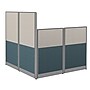 Regency Instant Office 63"H x 65"W L-Shaped Cubicle Workstation with Storage, Cherry (IO36494-03STGK)~#|#~sp322488009_sc7