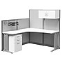 Regency Instant Office 63"H x 65"W L-Shaped Cubicle Workstation with Storage, White (IO36194-03STGK)~#|#~sp322488883_sc7