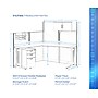 Regency Instant Office 63"H x 65"W L-Shaped Cubicle Workstation with Storage, White (IO36194-03STGK)~#|#~sp322488890_sc7