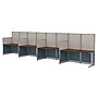 Regency Instant Office 63"H x 258"W 4 Person In-Line Cubicle Panel Workstation, Hansen Cherry (IO36492-03K-4P)~#|#~sp322488929_sc7