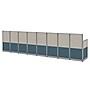 Regency Instant Office 63"H x 258"W 4 Person In-Line Cubicle Panel Workstation, Hansen Cherry (IO36492-03K-4P)~#|#~sp322488942_sc7