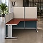 Regency Instant Office 63"H x 65"W L-Shaped Cubicle Panel Workstation, Cherry (IO36194-03K)~#|#~sp322489571_sc7