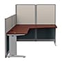 Regency Instant Office 63"H x 65"W L-Shaped Cubicle Panel Workstation, Cherry (IO36194-03K)~#|#~sp322489572_sc7