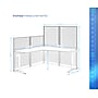 Regency Instant Office 63"H x 65"W L-Shaped Cubicle Panel Workstation, Cherry (IO36194-03K)~#|#~sp322489577_sc7