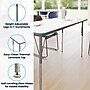 Flash Furniture Wren Rectangular Activity Table, 60" x 24", Height Adjustable, White Top/Silver Frame (XUA2460RECWHTA)~#|#~sp322761309_sc7