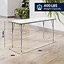 Flash Furniture Wren Rectangular Activity Table, 60" x 24", Height Adjustable, White Top/Silver Frame (XUA2460RECWHTA)~#|#~sp322761314_sc7