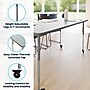 Flash Furniture Wren Rectangular Activity Table, 72" x 30", Height Adjustable, Gray Top/Silver Frame (XUA3072RECGTAC)~#|#~sp322761390_sc7