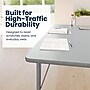 Flash Furniture Wren Rectangular Activity Table, 72" x 30", Height Adjustable, Gray Top/Silver Frame (XUA3072RECGTAC)~#|#~sp322761391_sc7