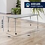 Flash Furniture Wren Rectangular Activity Table, 72" x 30", Height Adjustable, Gray Top/Silver Frame (XUA3072RECGTAC)~#|#~sp322761395_sc7