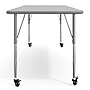Flash Furniture Wren Rectangular Activity Table, 72" x 30", Height Adjustable, Gray Top/Silver Frame (XUA3072RECGTAC)~#|#~sp322761396_sc7
