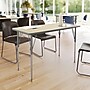 Flash Furniture Wren Rectangular Activity Table, 48" x 24", Height Adjustable, Light Natural Top/Silver Frame (XUA2448RECLNTA)~#|#~sp322822695_sc7