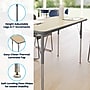 Flash Furniture Wren Rectangular Activity Table, 48" x 24", Height Adjustable, Light Natural Top/Silver Frame (XUA2448RECLNTA)~#|#~sp322822696_sc7