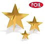 Beistle 3-D Foil Star Centerpieces, Gold, 3/Pack (52148-GD)~#|#~sp323286724_sc7