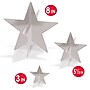 Beistle 3-D Foil Star Centerpieces, Silver, 3/Pack (52148-S)~#|#~sp323286735_sc7