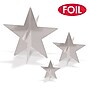 Beistle 3-D Foil Star Centerpieces, Silver, 3/Pack (52148-S)~#|#~sp323286736_sc7