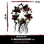 Haunted Hill Farm 2-Ft. Halloween Wreath with Skulls, Fall Flowers, and Vines, Indoor & Covered Outdoor, Multi (HHWTHSKL-2)~#|#~sp323423441_sc7