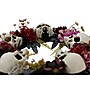 Haunted Hill Farm 2-Ft. Halloween Wreath with Skulls, Fall Flowers, and Vines, Indoor & Covered Outdoor, Multi (HHWTHSKL-2)~#|#~sp323423445_sc7