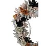 Haunted Hill Farm 1.8-Ft. Gothic Skull Wreath with Multicolor Flowers, Indoor or Covered Outdoor (HHWRTHSKL-7)~#|#~sp323423454_sc7