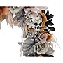 Haunted Hill Farm 1.8-Ft. Gothic Skull Wreath with Multicolor Flowers, Indoor or Covered Outdoor (HHWRTHSKL-7)~#|#~sp323423456_sc7
