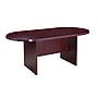 Boss Office Products Laminate Collection 71"W x 35"D Racetrack Conference Table, Mahogany (N135-M)~#|#~sp323423873_sc7